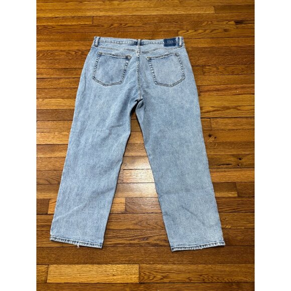 Abercrombie Fitch Womens Ankle Straight Ultra High-Rise Jeans Plus Sz 18 Blue - Picture 7 of 7